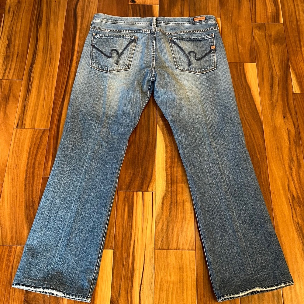Citizens of Humanity Jagger Bootcut Jeans Mens 38x31 Blue Medium Wash Z-Fly 609 - Picture 2 of 16